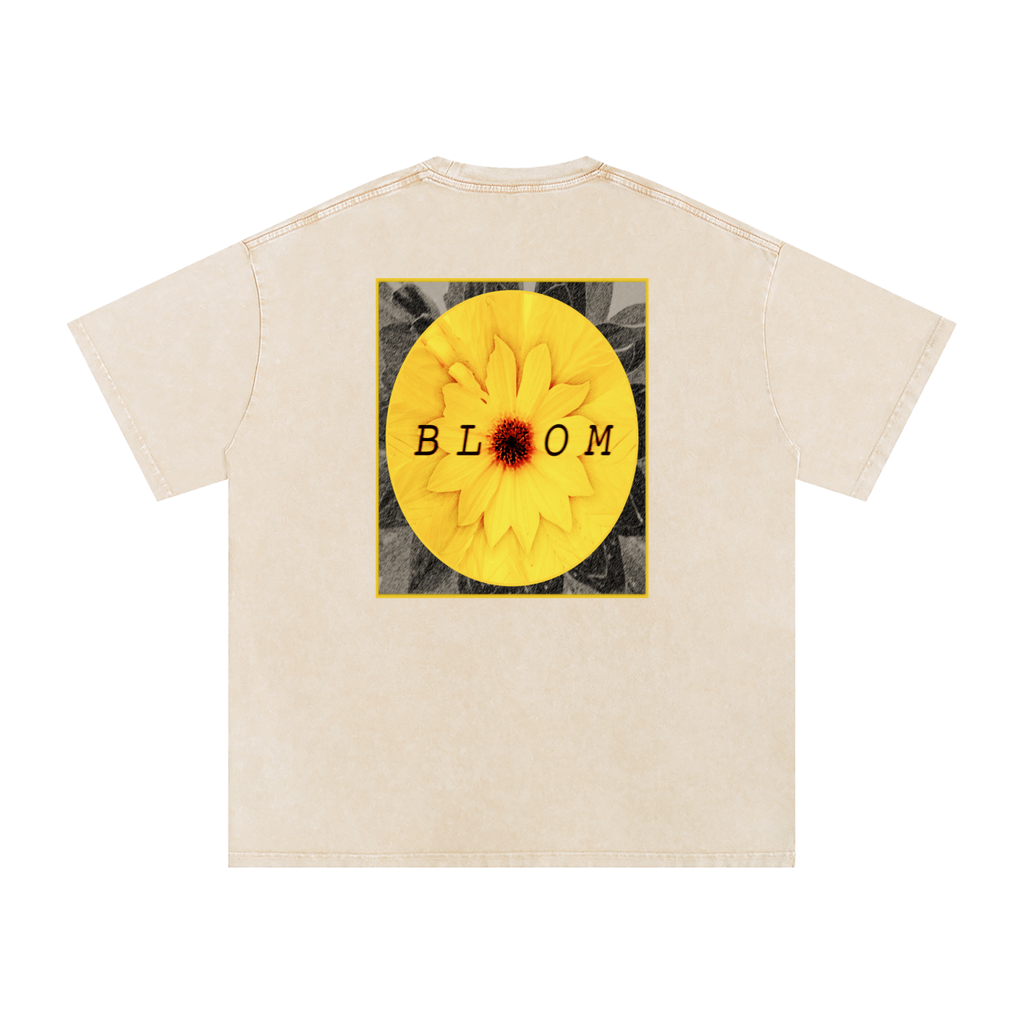 Snow Washed Oversized Cotton T-Shirt